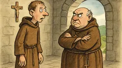 Виц: Младеж отива в манастир и...