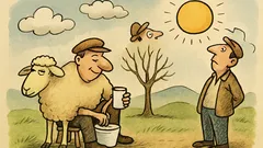 Виц: Вярно ли е, че който има овца?