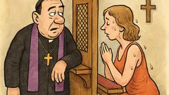 Виц: Отче, съгреших… а той: В тая