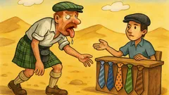 Виц: Шотландец върви през пустинята, жаден