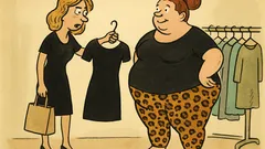 Виц: Черното прави слаба… до 48