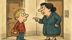 Виц: Мамо, в училище всички ми казват