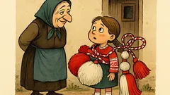 Виц: Бабо, защо ми е голяма мартеницата?