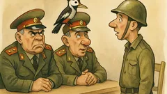 Виц: Дисциплинарна комисия в армията пита редник