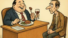 Виц: Ситият на гладния не е приятел