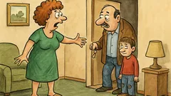 Виц: Скъпи, това дете не е нашето