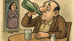 Виц: Жената ми дава хапчета против пиене