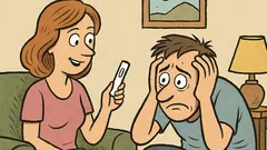 Виц: Скъпи, тестът ми е положителен