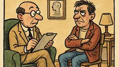 Виц: При психиатъра – говорите ли си сам?