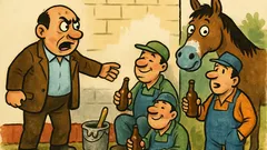 Виц: Бригадирът дава две баки боя