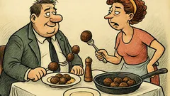 Виц: Киро, колко кюфтета да ти тура?