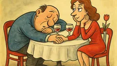 Виц: Мъжът във всичко изпреварва жената