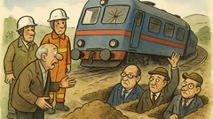 Виц: Дерайрира влак с депутати, селяните решават...