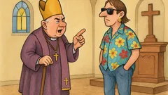 Виц: Епископът отива на проверка