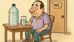 Виц: Ако пиете по 2,5 литра вода…