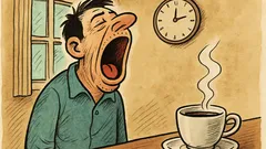 Виц: Прозявката е безмълвен вик за кафе