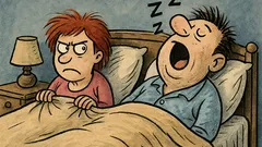 Виц: Който хърка, винаги заспива пръв