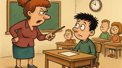 Виц: Георги, защо си без домашно?