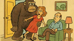 Виц: Скъпи, какво ще направиш, ако горила…