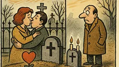 Виц: Сам на Свети Валентин, жив на Задушница