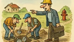 Виц: Бригадир към ВиК работници – вие копайте