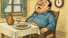 Виц: Защо, като се наядеш, ти се доспива?