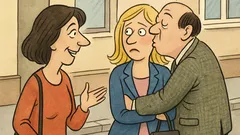 Виц: Между колежки — мъжът ме целува