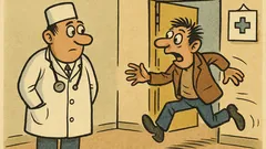 Виц: Виждам доктора и побягвам веднага